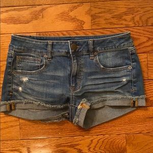 American Eagle Size 6 Super Stretch Jean Shorts